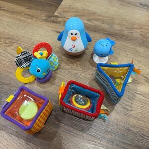 Set of 7 Rattle Toys: Hape and Infantino